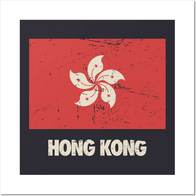 Hongkonger Hong Kong Flag Gift Wall Art by MeatMan